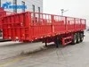 2 3 4 Axles 30t 80t Warehouse Type Palisade Barn Caged 12 16 Wheels 12.5 15 Meters Durable Detachable Drop Sidewall Side Wall Stake Fence Semi Trailer