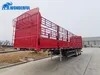 2 3 4 Axles 30t 80t Warehouse Type Palisade Barn Caged 12 16 Wheels 12.5 15 Meters Durable Detachable Drop Sidewall Side Wall Stake Fence Semi Trailer