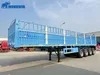 Efficient Tri-Axle Jumping Gate Utility Board Contruction Installation Wood Wide Aluminum Mounted Equipment Stake Side Wall Bulk Cargo Fence Around Semi Trailer
