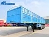 Efficient Tri-Axle Jumping Gate Utility Board Contruction Installation Wood Wide Aluminum Mounted Equipment Stake Side Wall Bulk Cargo Fence Around Semi Trailer