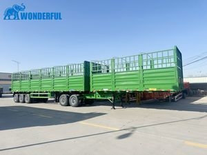 3 4 5 Axles 36t 80t Capability Air Mechanical Suspension Supply 12.5 16 Meters 40FT 45FT Widely Used Dropside Sidewall Side Wall Stake Fence Semi Trailer