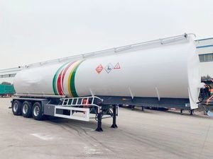 High Bearing Capacity Vapor Recovery Systems Multi Compartments Petroleum Products Transport Fuel Tanker Trailer