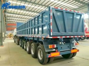 New Dumpster Body Parts 3 Axle Hydraulic Quick and Easy Loading Versatile Hydraulic Dump Truck Tip Over Prevention Open Top Hydraulic Tipper