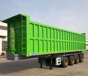 Full Compact Tractor 3 Axle Enclosed Rear Covered Construction Mining Engineering Hydraulic Fluid Open Top Dump Custom Heavy Duty Tipper Trailer