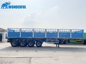 3 4 5 Axle Air Mechanical Suspension 12wheels 16 Types Toll Box Truck Cargo Heavy Duty Cargo Truck 40 80 Tons Sidewall Side Wall Stake Fence Truck Sem Trailer